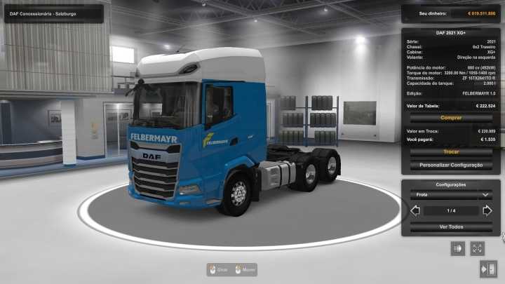 Daf 2021 660 Hp Engine ETS2 1.49