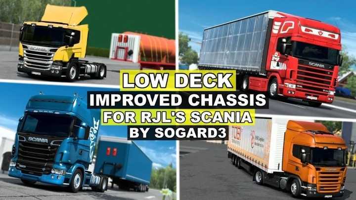Low Deck Improved Chassis For Rjl Scanias V1.6.1 ETS2 1.49