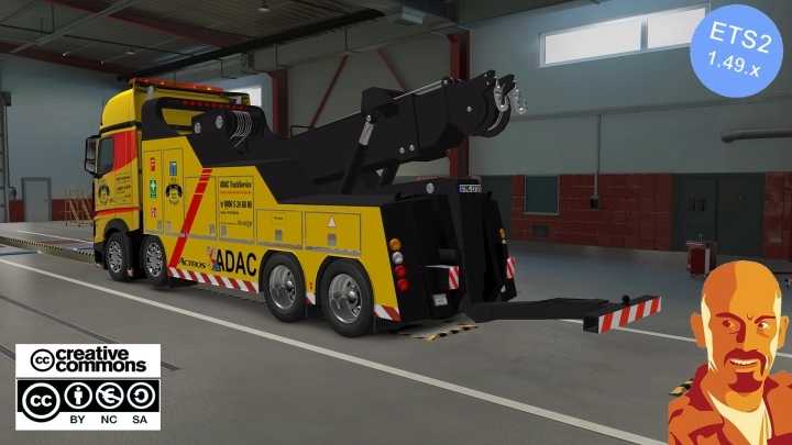 Mercedes-Benz Actros Mpiv Cranetruck ETS2 1.49