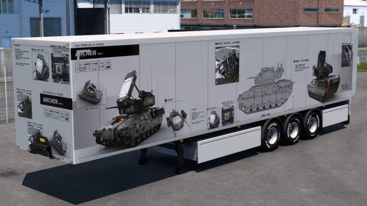 Military Box Trailer Skin ETS2 1.49