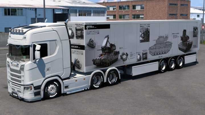 Military Box Trailer Skin ETS2 1.49