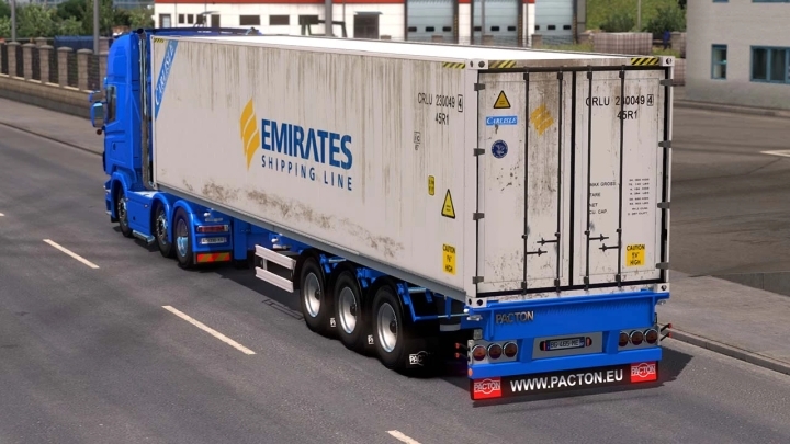 Pacton Container Trailer ETS2 1.49