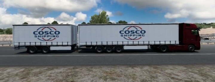 Real Company Double Trailers Traffic Pack V1.1 ETS2 1.49