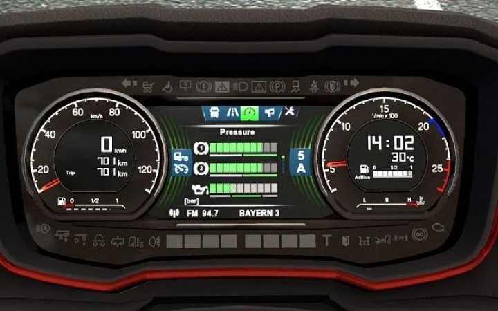 Scania 2016 S & R Dashboard Computer ETS2 1.49