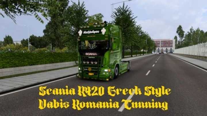 Scania R420 – Greek Style – Vabis Romania Tunning V1.0 ETS2 1.49
