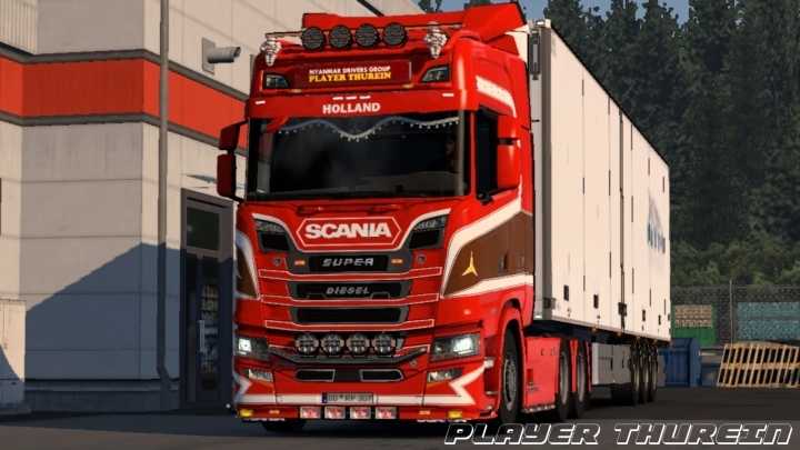 Scania Skin C4 By Player Thurein V1.0 ETS2 1.49