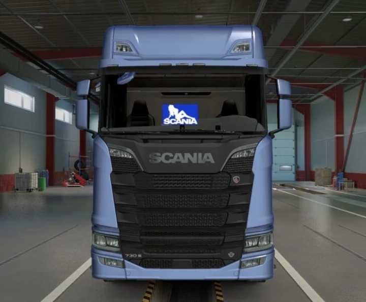 Scania Windscreen Sticker V1.0 ETS2 1.49