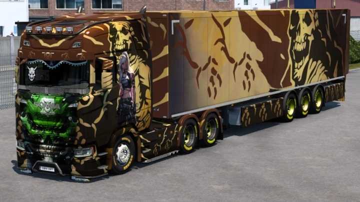 Skull Knight Rider Skin ETS2 1.49