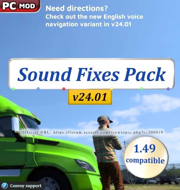 Sound Fixes Pack V24.01 ETS2 1.49