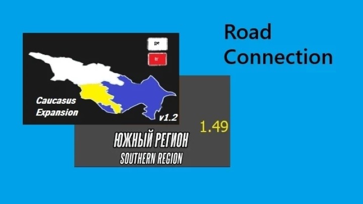 Southern Region Map – Caucasus Expansion Rc V0.1 ETS2 1.49
