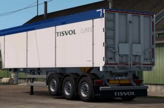 Tisvol Tipper Trailer V1.1.4 ETS2 1.49 - Полуприцеп Tisvol Tipper V1.1.4 для Euro Truck Simulator 2 версии 1.49