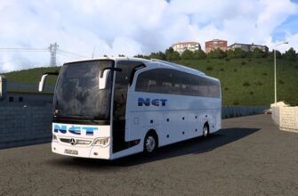 Travego 15 Shd Net Turizm Skin V1.0 ETS2 1.49 - название модификации для игры Euro Truck Simulator 2, которая добавляет скин с логотипом компании Net Turizm на автобус Travego 15 SHD.