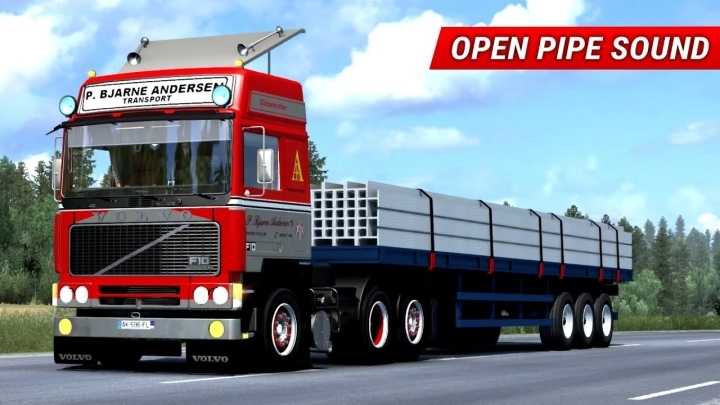 Volvo F Series Open Pipe Sound Mod V1.0.1 ETS2 1.49