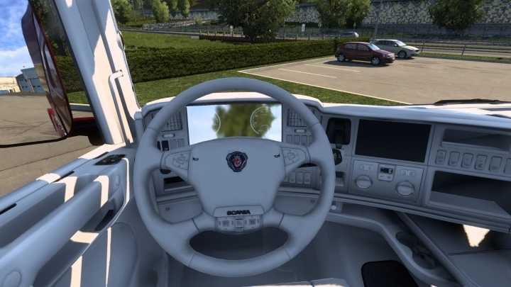 White Interior For Scania R 2009 ETS2 1.49