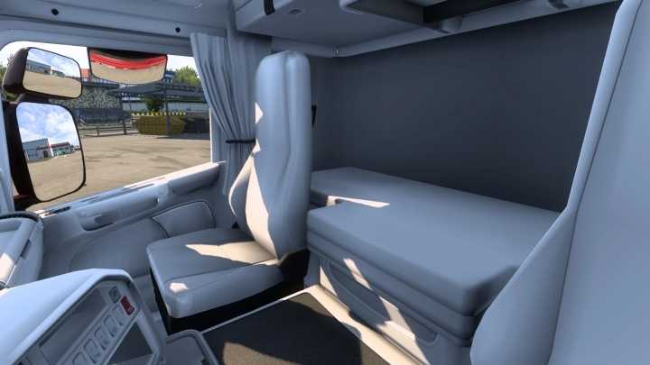 White Interior For Scania R 2009 ETS2 1.49