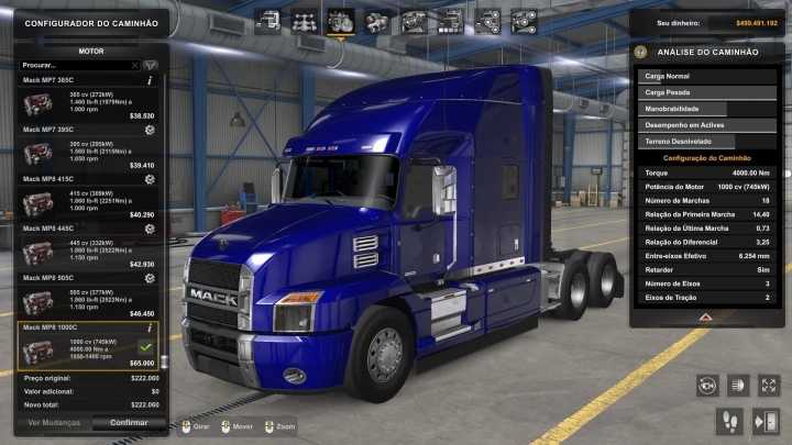 Engine Mack Anthem 1000 Hp V1.0 ATS 1.49