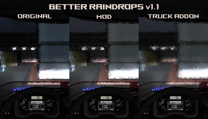 Better Raindrops V1.9.3 ETS2 1.49