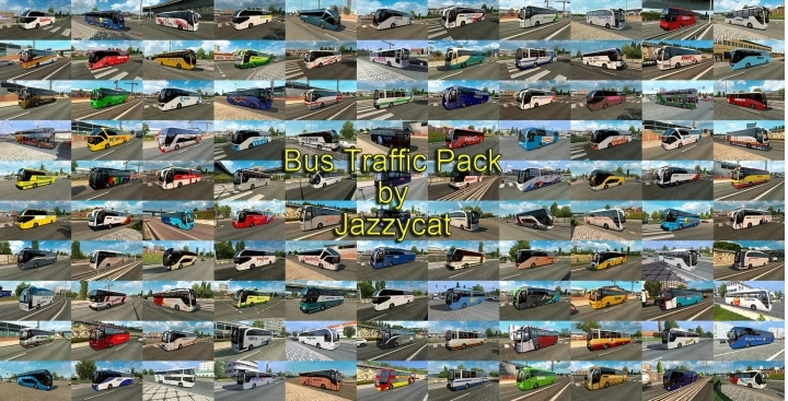 Bus Traffic Pack V18.0 ETS2 1.49