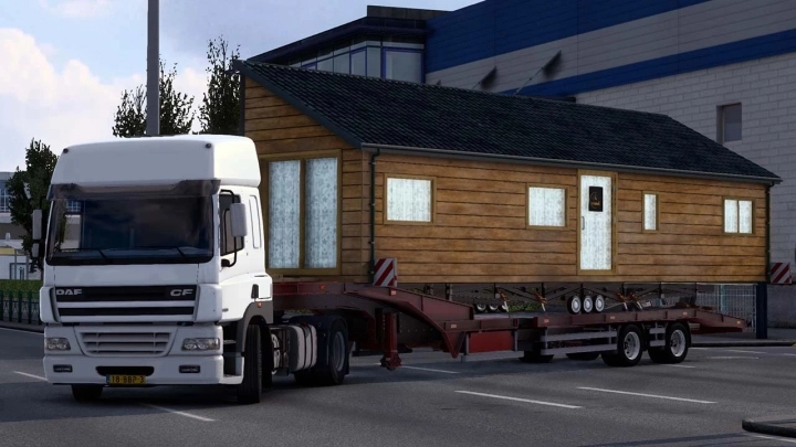 European Caravan Transport Trailer V3.0 ETS2 1.49