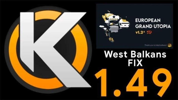 European Grand Utopia For Promods – West Balkans Fix V1.0 ETS2 1.49