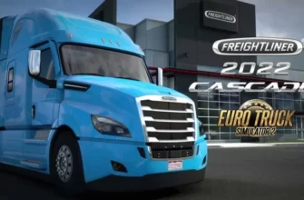 Грузовик Freightliner Cascadia 2022 V1.2.5 для Euro Truck Simulator 2 версии 1.49