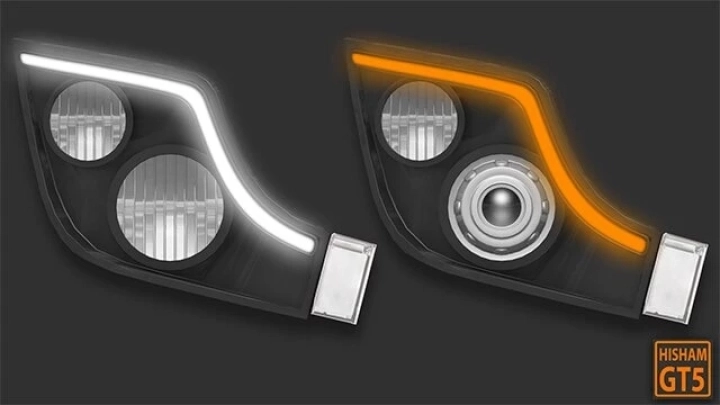 Mercedes Actros 2014 Tuning Headlights V1.0 ETS2 1.49