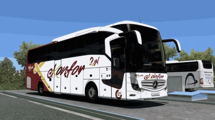 Mercedes-Benz Travego 15 Shd Euro 6 Konfor Turizm Kurumsal Skin V3.0 ETS2 1.49