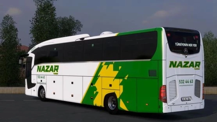 Mercedes Travego 16 Shd Nazar Turizm Skin V1.0 ETS2 1.49