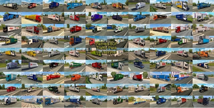 Painted Bdf Traffic Pack V15.6 ETS2 1.49