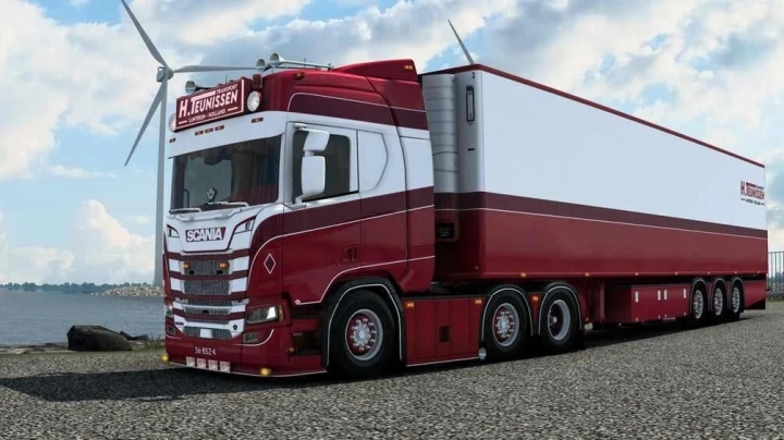 Scania R530 + Chereau H.teunissen V1.0 ETS2 1.49