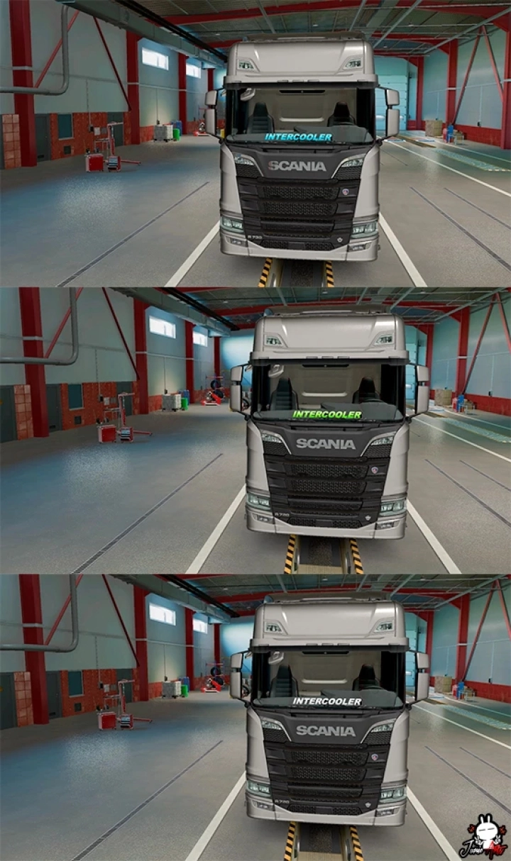 Scania S/R Intercooler Windcreen Decals V1.0 ETS2 1.49