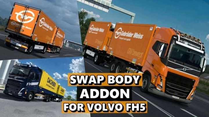 Swap Body Addon For Volvo Fh5 V1.12 ETS2 1.49