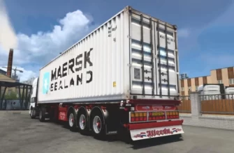 Прицеп контейнеров Weeda D-Tec для ETS2 1.49