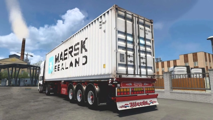 Weeda D-Tec Container Trailer ETS2 1.49