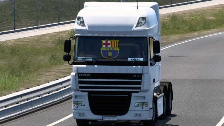 ETS2 – Barcelona Daf Xf 105 Sticker V1.0 (1.49)