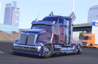 Грузовик Optimus Prime из фильма Transformers 4 для ETS2 версии 1.49