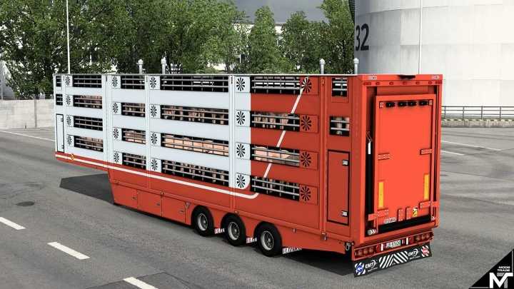 ETS2 – Pezzaioli Livestock Trailer V7.0 (1.49)