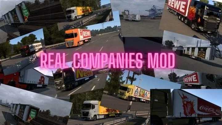 ETS2 – Real Companies Mod V1.0 (1.49)
