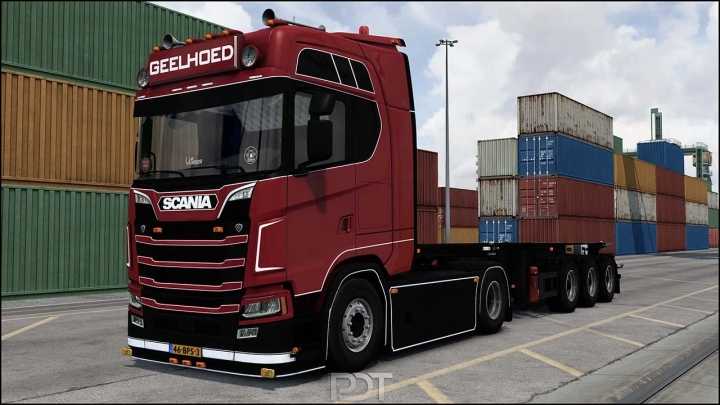 ETS2 – Scania S450 + Trailer Geelhoed V2.0 (1.49)