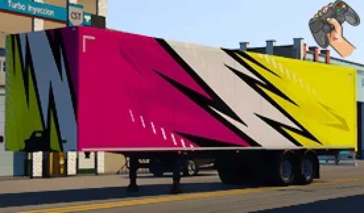ETS2 – Yellow & Pink Truck Trailer (1.49)