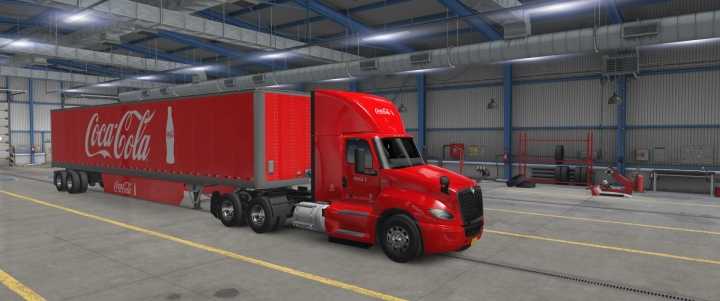 ATS – Coca Cola Skin For Lt Day Cab And Scs Trailer 53 (1.49)