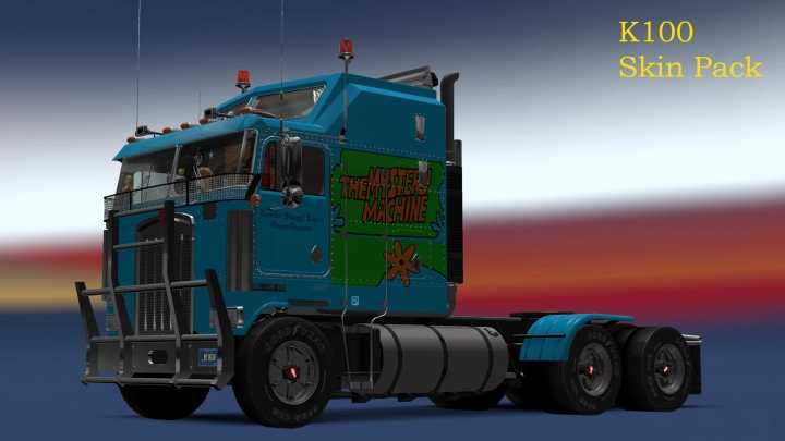 ATS – Kenworth K100 Skins Pack V3.0 (1.49)