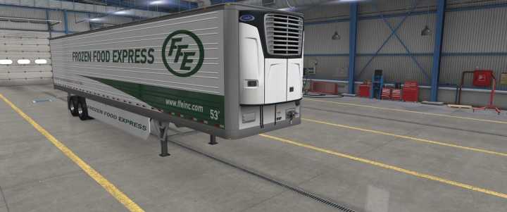 ATS – Lt Skyrise Cab Frozen Food Skin And Scs Trailer 53 Frozen Food Skin Combo (1.49)