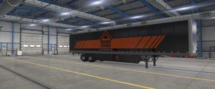 ATS – Scs Box Trailer Home Store Skin (1.49)