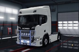ETS2 – Барьер Trux Highway для Scania Nextgen Addon (1.49)
