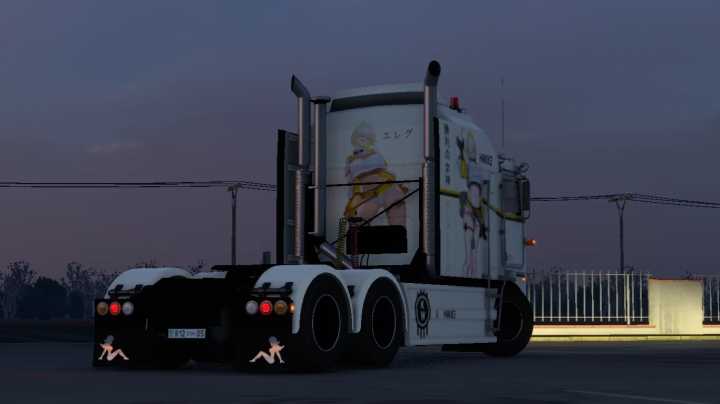 ETS2 – Elegg Skin For Overfloater Kenworth K100-E Rework V1.0 (1.49)