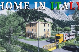 ETS2 – Дом в Италии с гаражом, парковкой, сервисом и заправкой V1.0 (1.49)