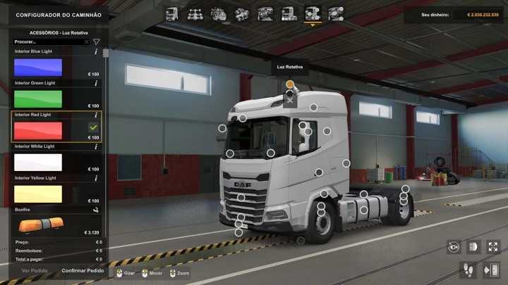 ETS2 – Interior Cabin Lights V0.2 (1.50)