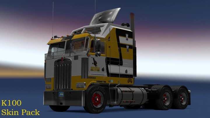 ETS2 – Kenworth K100 Skins Pack V3.0 (1.49)