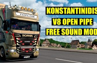 ETS2 – Konstantinidis Open Pipe V8 V04.09.24 (1.49)
